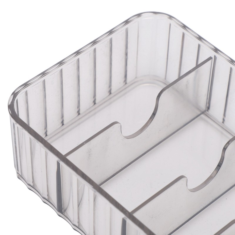 2pcs Cable Management Box with 20 Wire Ties Stackable Clear