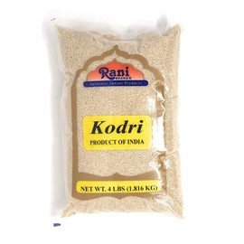 Rani Kodri (Polished Kodo Millet Seeds) Ancient Grains, 64oz (4lbs) 1.81kg ~ All Natural | Gluten Friendly | NON-GMO | Vegan | Indian Origin (Varagu / Kodra / Harka)
