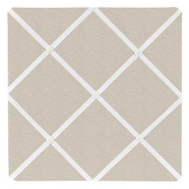 Sweet Jojo Designs Boho Bohemian Fabric Memory Memo Photo Bulletin Board - Gender Neutral Ivory Cream Beige Tan Off White Taupe for Woodland Farmhouse Botanical Floral Linen Collection