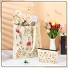 ViEinkaufen Flower Canvas Tote Bag with Inner Pocket Gifts for
