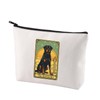 CENWA Rottweiler Cosmetic Make Up Bag Rottweiler Dog Mom Dad