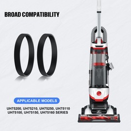 Replacement Belts for Hoover High Performance/Elite Swivel XL Pet Upright Vacuum Cleaner UH75100, UH75200, UH75210, UH75250, UH75160 (2 Pack)