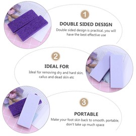 Ipetboom Sets Foot Pumice Stone Callus Remover Double-sided Foot Scraper Care Tool Dead Skin Exfoliator Pcs