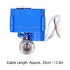 Motorized Ball Valve Stainless Steel Straight Through Mini Hydraulic Fitting