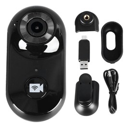Micro Mini Camera Wireless WiFi HD Video Recorder Thumb Camera for Sports Motorcycle Riding Pet Black