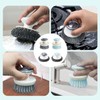 2 Pcs Stainless Steel Scrubber with Handle and 2 Pcs