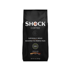 Shock Coffee - Bold all Arabica Med-Dark Roast Ground, 8 oz