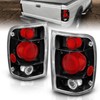 AmeriLite Black Replacement Brake Tail Lights Set For 1998-2000 Ford