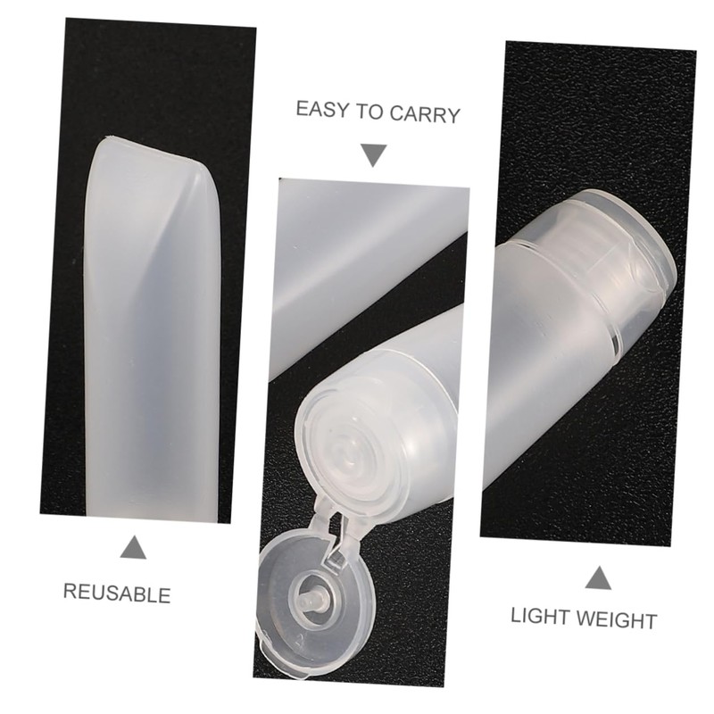 Healeved 20pcs Squeeze Bottles Leak Tube Containers for Liquid Soap