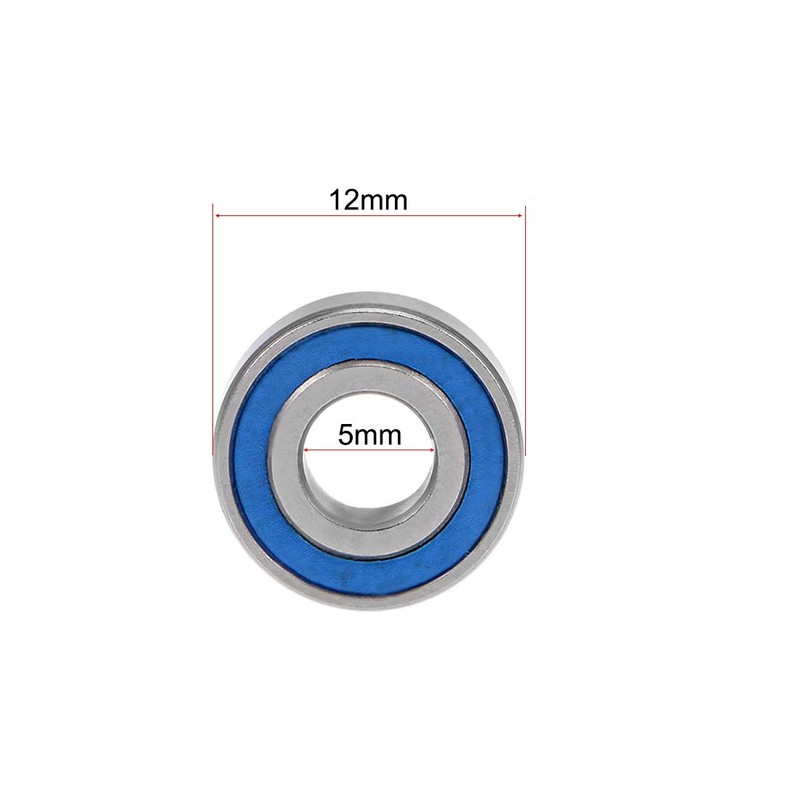 sourcing map MR125-2RS Deep Groove Ball Bearing 5x12x4mm Double Sealed