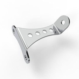 Lexoro Universal No-Brow Headlight Mount, Fits 3.5" Riser Spacing, Compatible with Harley Sportster, Big Twin & Other Motorcycles (Chrome Plating)