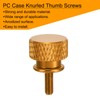 sourcing map 12pcs M3x8mm Knurled Thumb Screw Computer Case Threaded