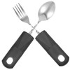 BIUDECO 1Set Elderly Adaptive Utensils Skid Fork Spoon for Trembling
