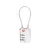 Pavo Premium TSA Travel Padlock with Aluminium Cable Lock with