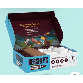 Hershey 🔵 New Exclusive Hersheys S’more’s Chocolate Marshmallow Graham Kit Box 14oz