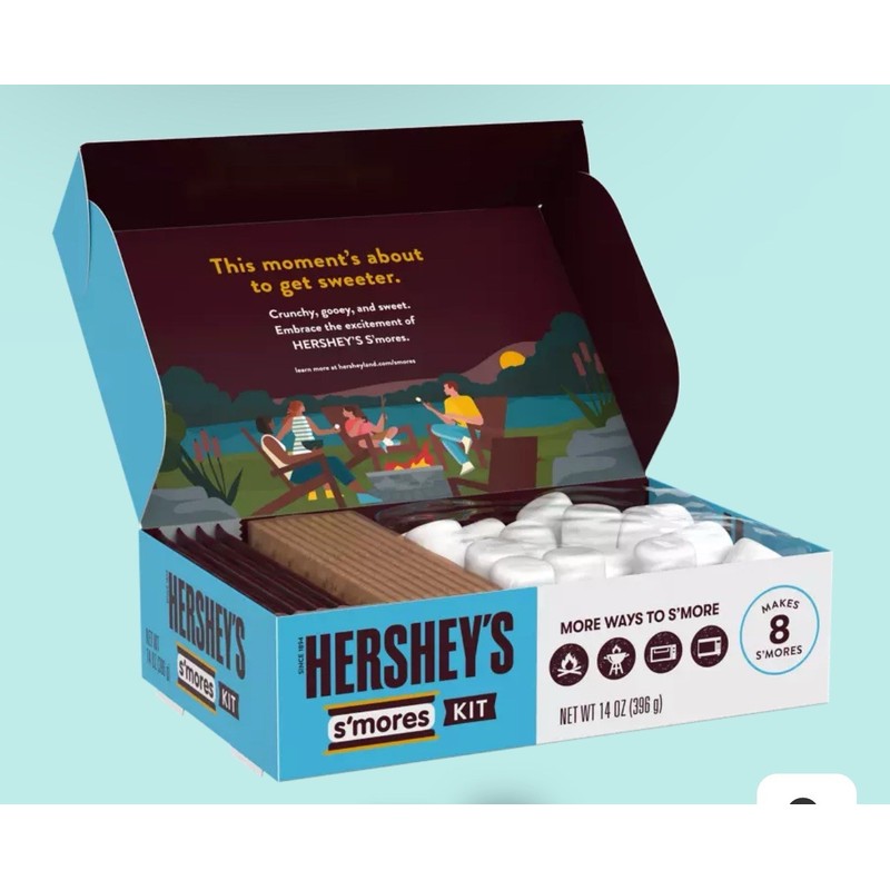 Hershey 🔵 New Exclusive Hersheys S’more’s Chocolate Marshmallow Graham Kit