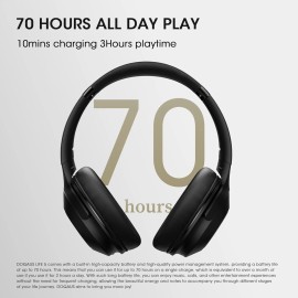 DOQAUS Bluetooth Over-Ear Wireless Headphones 70H Playtime Deep Bass Mic