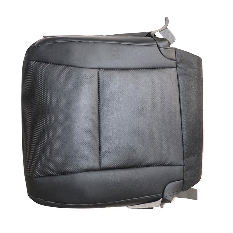 FZJDSD Black Passenger Side Bottom Microfiber Leather Replacement Seat Cover