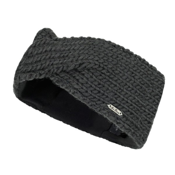 McRon Women's Knitted Headband Model Sarala Asphalt 9516R