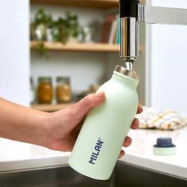 MILAN® 12oz Stainless Steel Vacuum Flask Green Series 1918