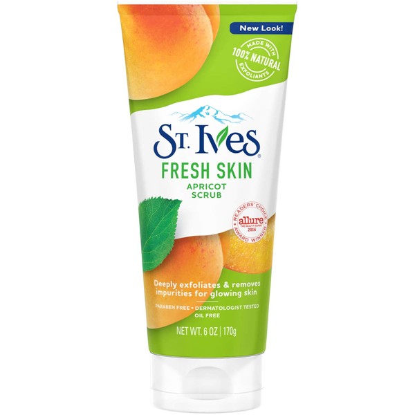 Special Pack of 5 ST IVES FRESH SKIN FACIAL APRICOT SCRUB 6 oz by Med-Choice