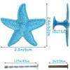 foxwake Starfish Drawer Pulls and Knobs 8Pack Glittery Animal Cabinet