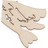 50Pcs Wooden Bird Craft Embellishments, Natural Unfinished Wood Slices for