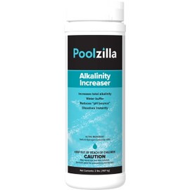 Poolzilla 2lb Pool Alkalinity Increaser: Restore pH Balance and Enhance Water Clarity for Crystal-Clear Swimming, Instantly Dissolves for Fast-Acting Performance