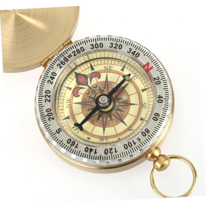 BESPORTBLE Portable Metal Compass Watch G50f Camping Compass Copper Cover