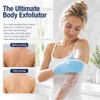 2 Pack Blue Exfoliating Wash Gloves - Body Scrub Mitts