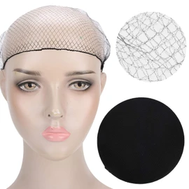 144 Piezas de Redes para el Cabello de Nailon, Gorro de Peluca Desechable, Malla para el Cabello Transpirable, Bollo de Ballet, Elástica Invisible para Mujeres