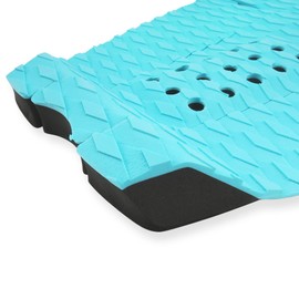 AQUBONA 5 Pieces Eva Surfboard Deck Traction Pad for Stomp Skimboards, Surfboards, Funboards, Fish Board/Aqua Blue Grey Black (Green)