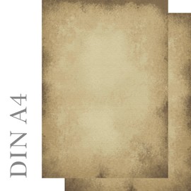 Briefpapier Motivpapier altes Papier Vintage beidseitig bedruckt DIN A4 90 g/m² 100 Blatt Ideenstadl 5603