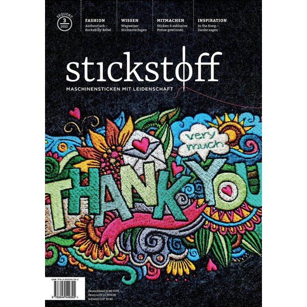 stickstoff-Magazin 3/2022: Maschinensticken mit Leidenschaft - Sequenz 3/2022 (stickstoff: Maschinensticken