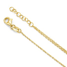 MIORE Jewellery handmade in Italy, women's bracelet 925 silver, 18 carat gold plated bracelet, heart, zirconia bracelet silver with heart pendant, silver bracelet, Gold Plated