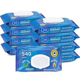 Berkley and Jensen Flushable Cleansing Wipes, 432 ct.