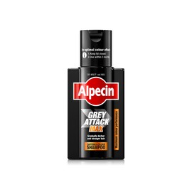 Alpecin Grey Attack MAX Caffeine & Colour Shampoo 1 x 200ml - Gradually Darker and Stronger Hair - Extra Strong Colour Performance - Against Thinning Hair - For Men