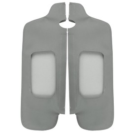 GoaMotors 2PCS for Ford Mustang 1994-2004 Leather Sun Visor Cover Replacement Grey Microfiber Sunvisor Covering Trim Left Driver and Right Passenger Side
