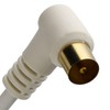 kenable RF Right Angle TV Aerial Freeview Plug Video Cable