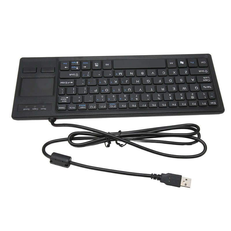 K 800 Keyboard with Touchpad Wired Ultra Thin Mini Compact