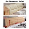 Bed Headboard Cover Waterproof PU Leather All Inclusive Elastic Headboard