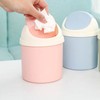 Sicheii 2Pcs Desktop Trash Can with Swing Lid & 120