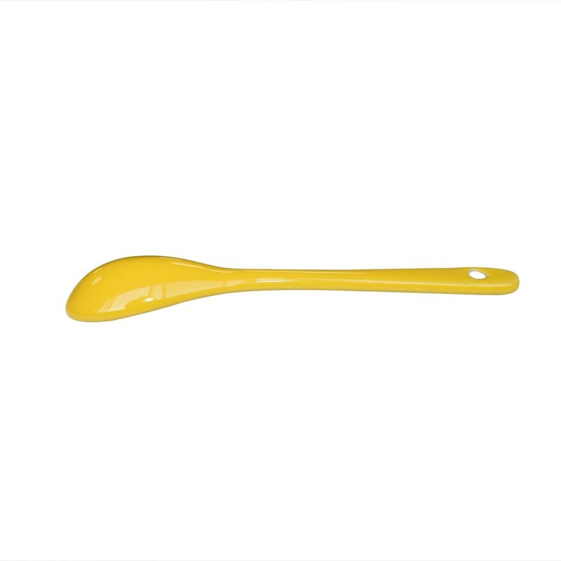 Albedel Yellow 6 pcs Porcelain Egg Spoons Ceramic Spoons 4.7
