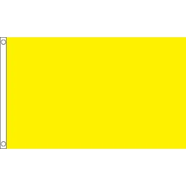 Plain Yellow Small Flag 3ft x 2ft