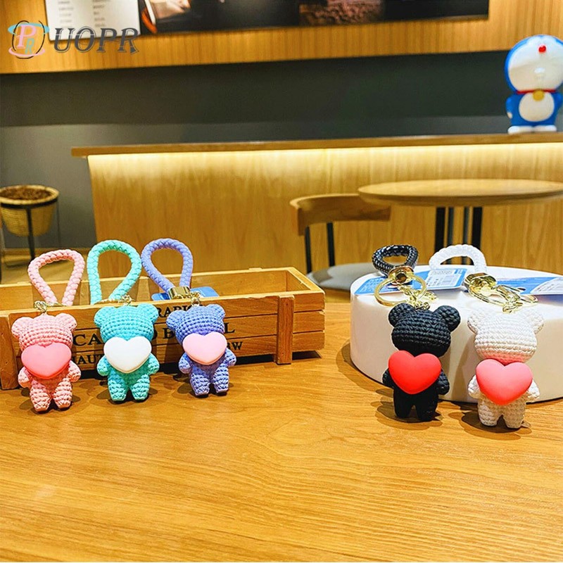 UOPR Songje Carry On Your Back, Key Chain, Heart Bear
