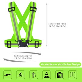 TERJBG High Visibility Vest Bicycle Maximum Reflectors Surface Reflective Vest Reflective Safety Vest Adjustable Safety Vest Running Reflective Vest Bicycle Vest Light Vest Children's Safety Vest