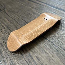 SOLDIER BAR Pro Fingerboard Complete (5-Layer 35mm Deep concave Handmade Maple Deck + Hex (36mm) Truck + Pro Ice Wheels) (Brown)