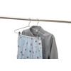 Quality Metal Pant/Skirt Blouse Hanger 10-Pack, Heavy-Duty Skirt Hangers with