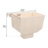 HOMSFOU Square PVC Downspout Adapter 9.25X6.29X5.31 Inches Rain Gutter Collector
