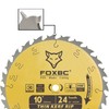 FOXBC 10-Inch Thin Kerf Ripping Table Saw Blade for Wood
